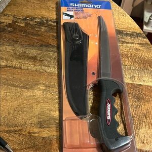Shimano Black and Gray Fillet Knife with Sheath NWT